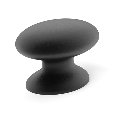 Armac Martin Bakes Cabinet Knob in 23mm / Matt Black Lacquered