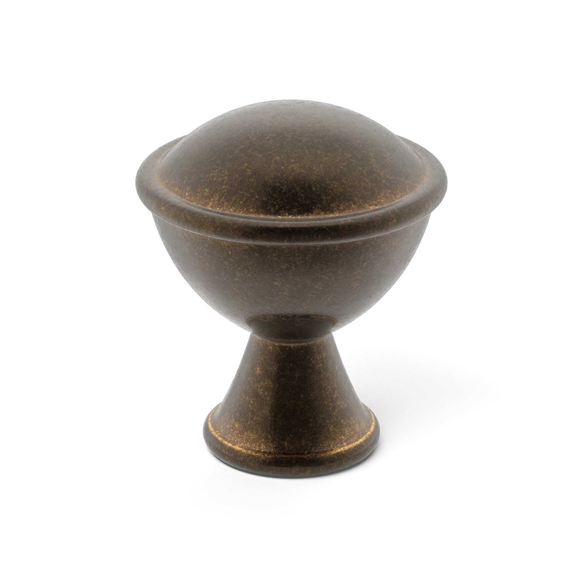 Armac Martin Belgrave Cabinet Knob in 25mm / Dark Aged Brass