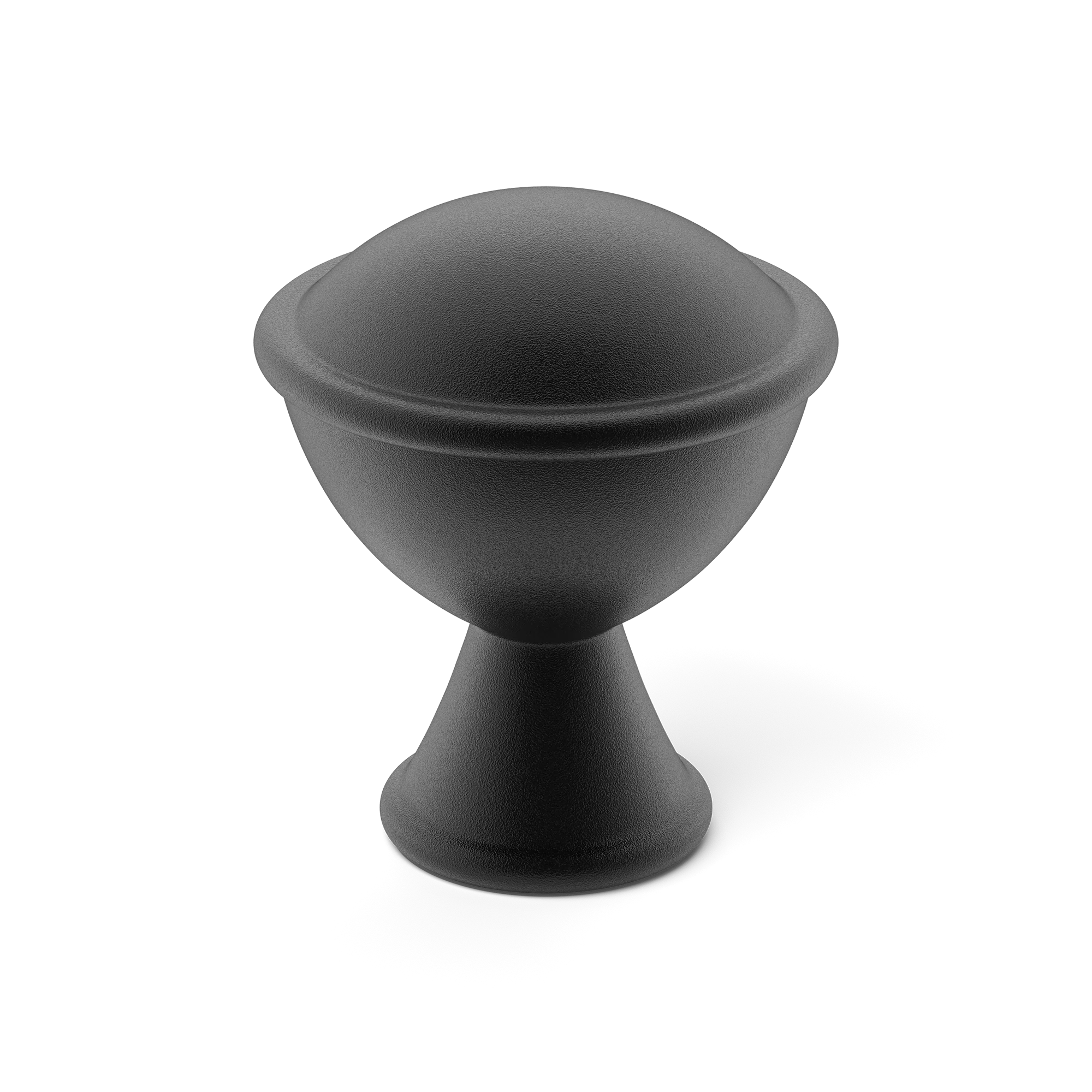Armac Martin Belgrave Cabinet Knob in 25mm / Matt Black Lacquered