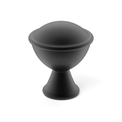 Armac Martin Belgrave Cabinet Knob in 25mm / Matt Black Lacquered