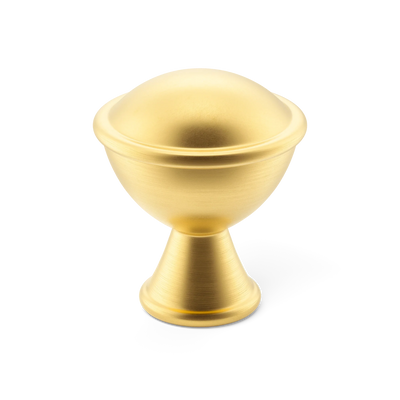 Armac Martin Belgrave Cabinet Knob in 25mm / Satin Brass Lacquered