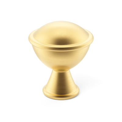 Armac Martin Belgrave Cabinet Knob in 25mm / Satin Brass Satin Lacquered