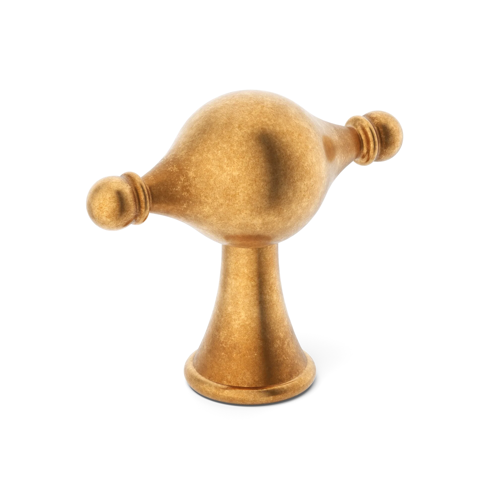 Armac Martin Belgrave T-bar Handle in 61mm / Burnished Brass