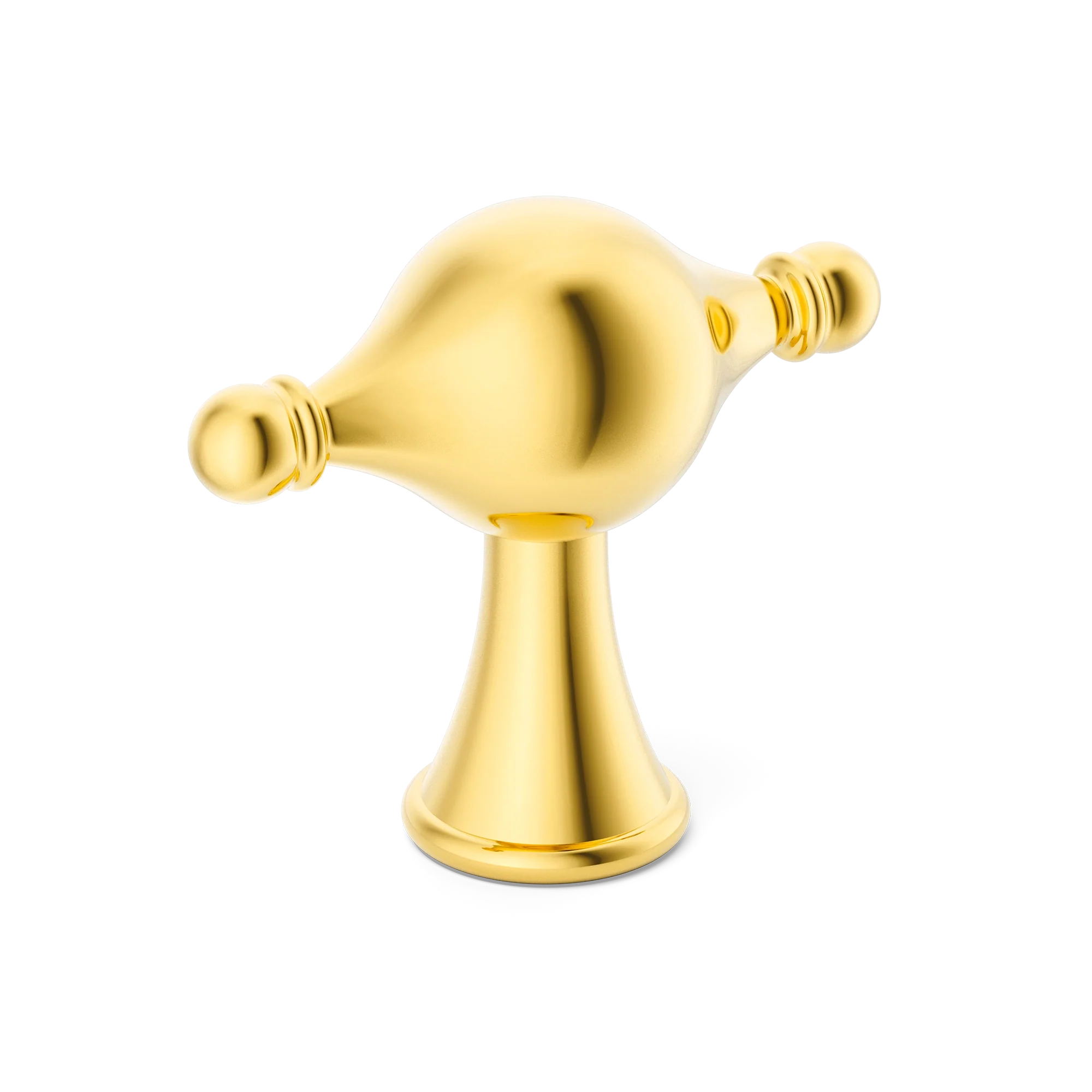 Armac Martin Belgrave T-bar Handle in 61mm / Polished Brass Lacquered