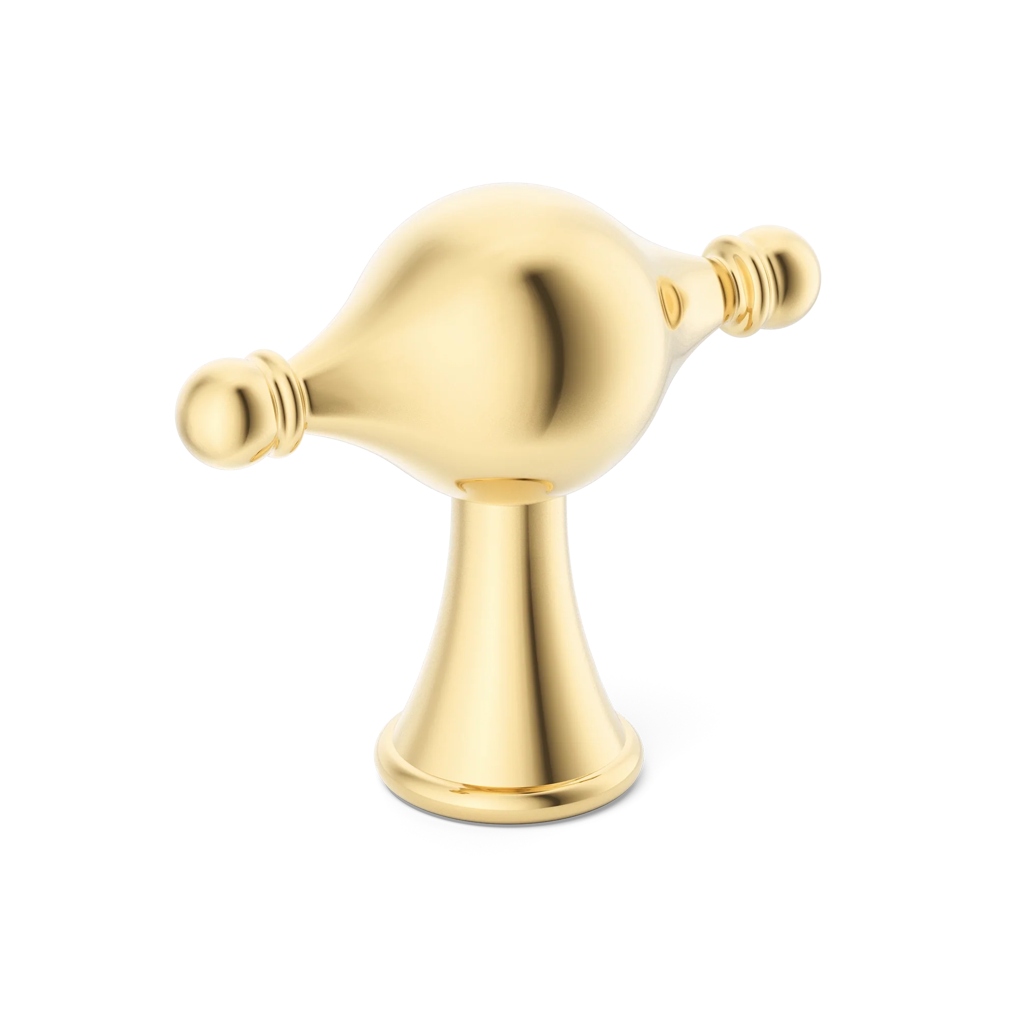 Armac Martin Belgrave T-bar Handle in 61mm / Polished Brass Unlacquered