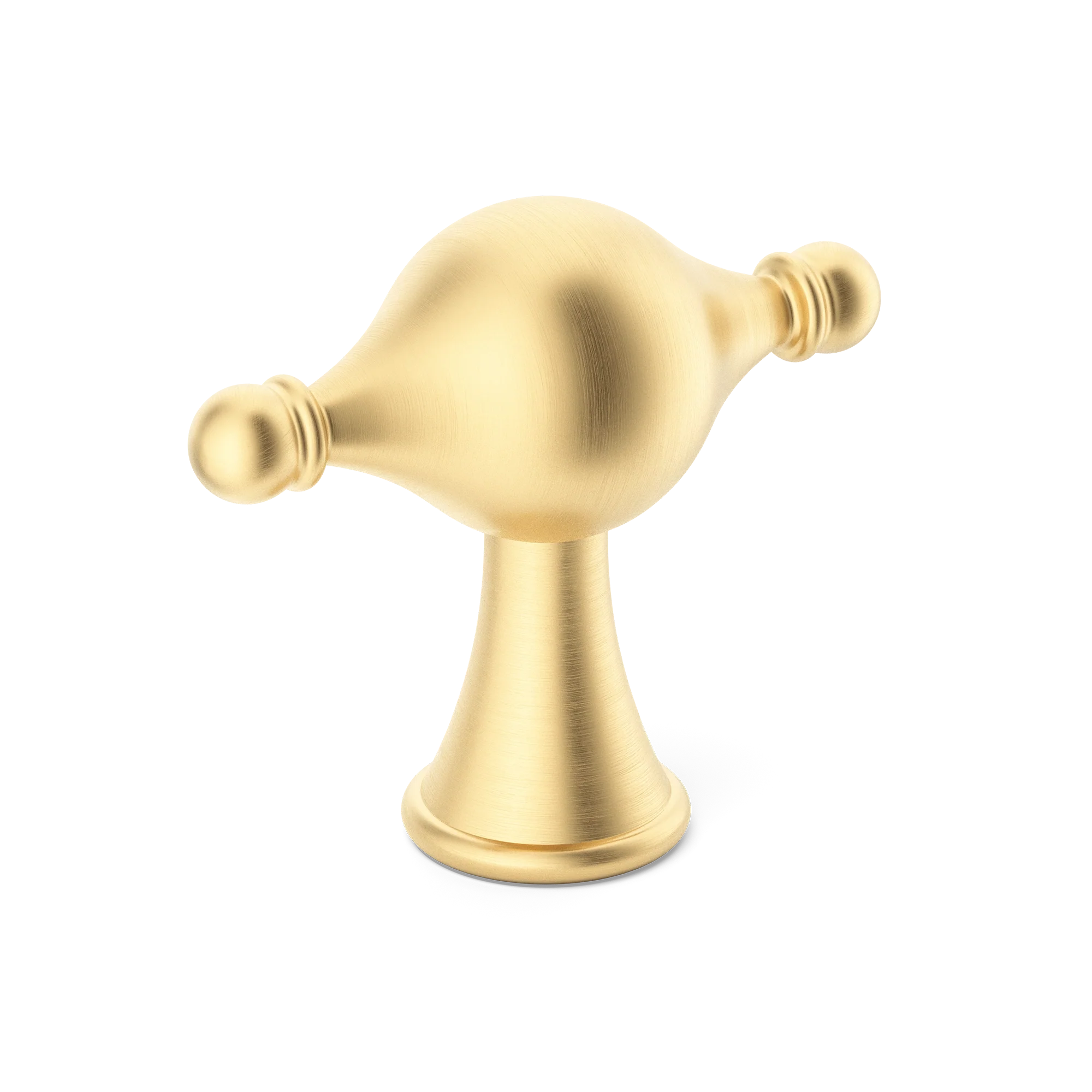 Armac Martin Belgrave T-bar Handle in 61mm / Satin Brass Unlacquered