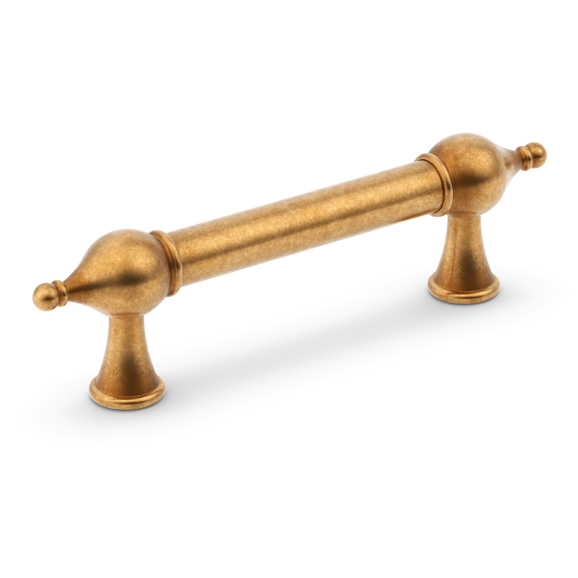 Armac Martin Belgrave Cabinet Handle in 96mm / Burnished Brass