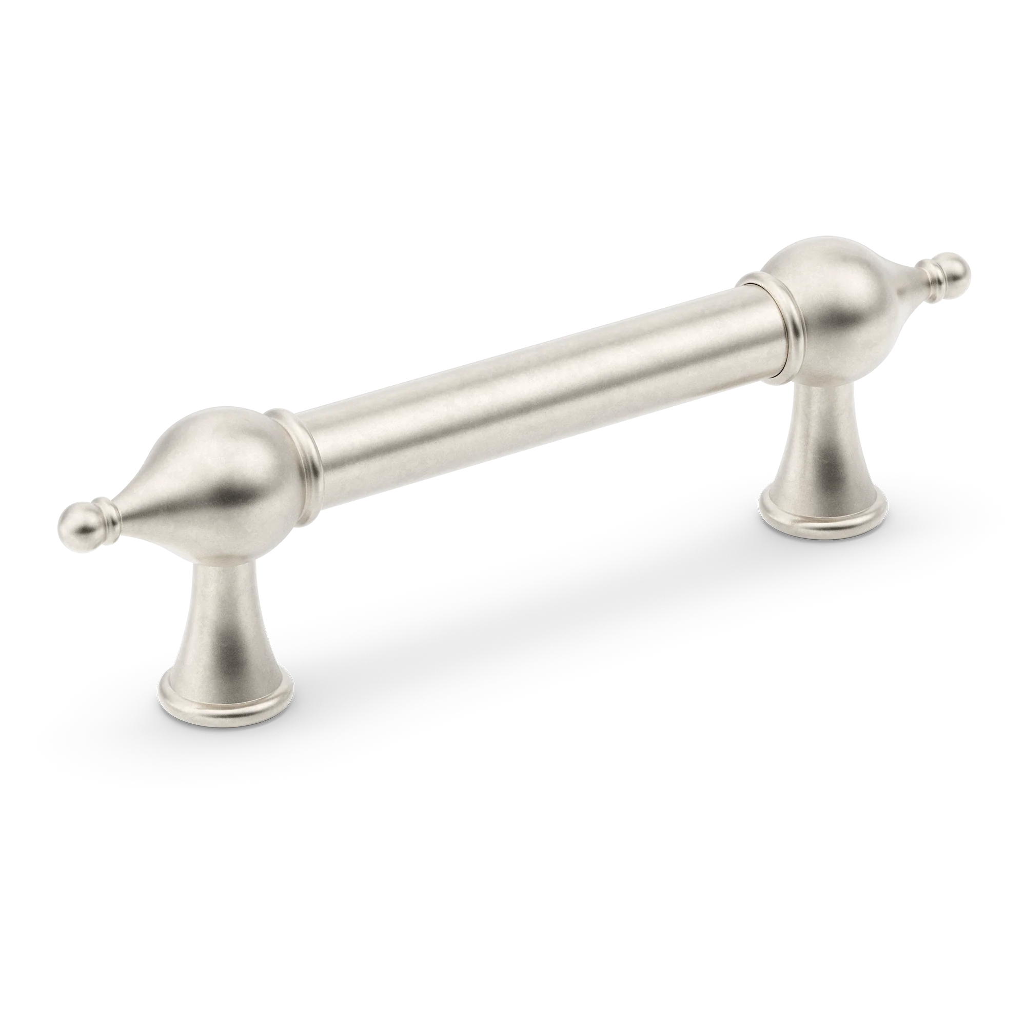 Armac Martin Belgrave Cabinet Handle in 96mm / Barrelled Nickel Plate