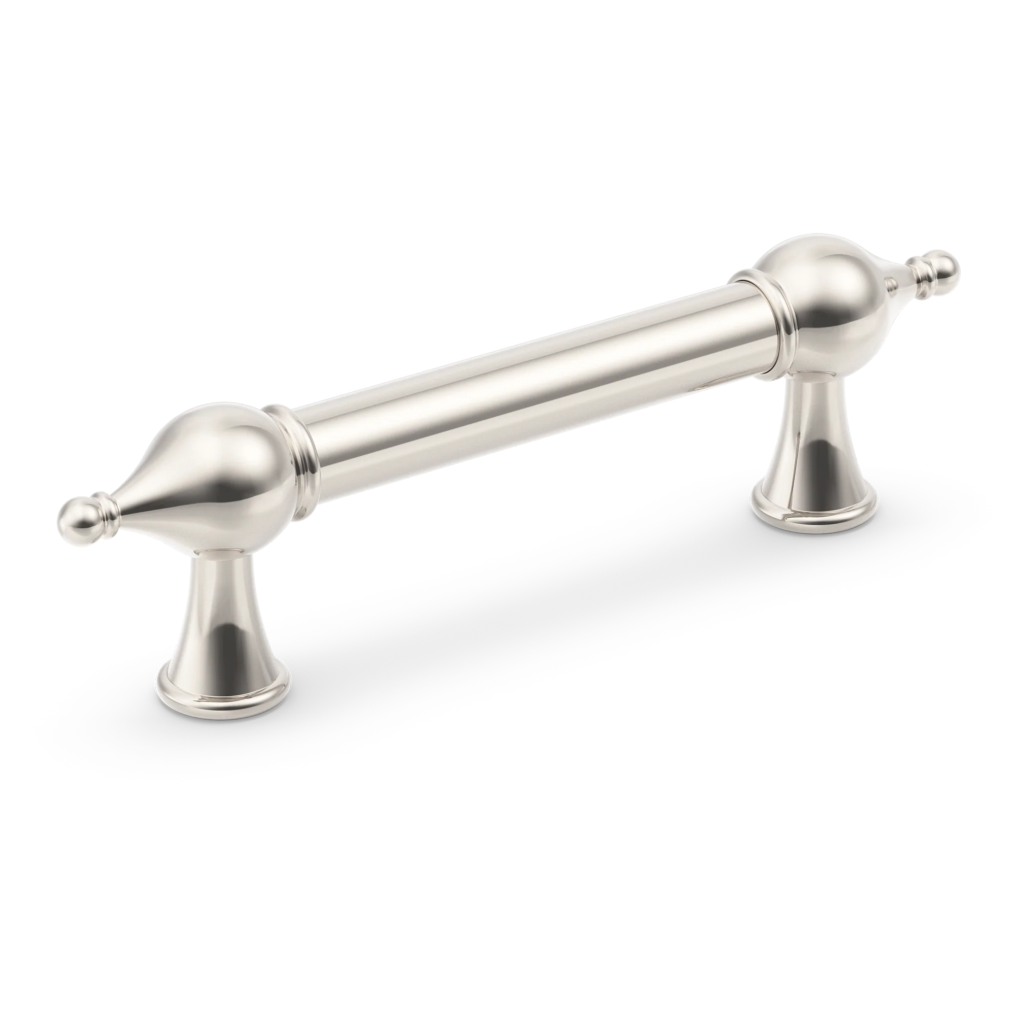 Armac Martin Belgrave Cabinet Handle in 96mm / Polished Nickel Plate
