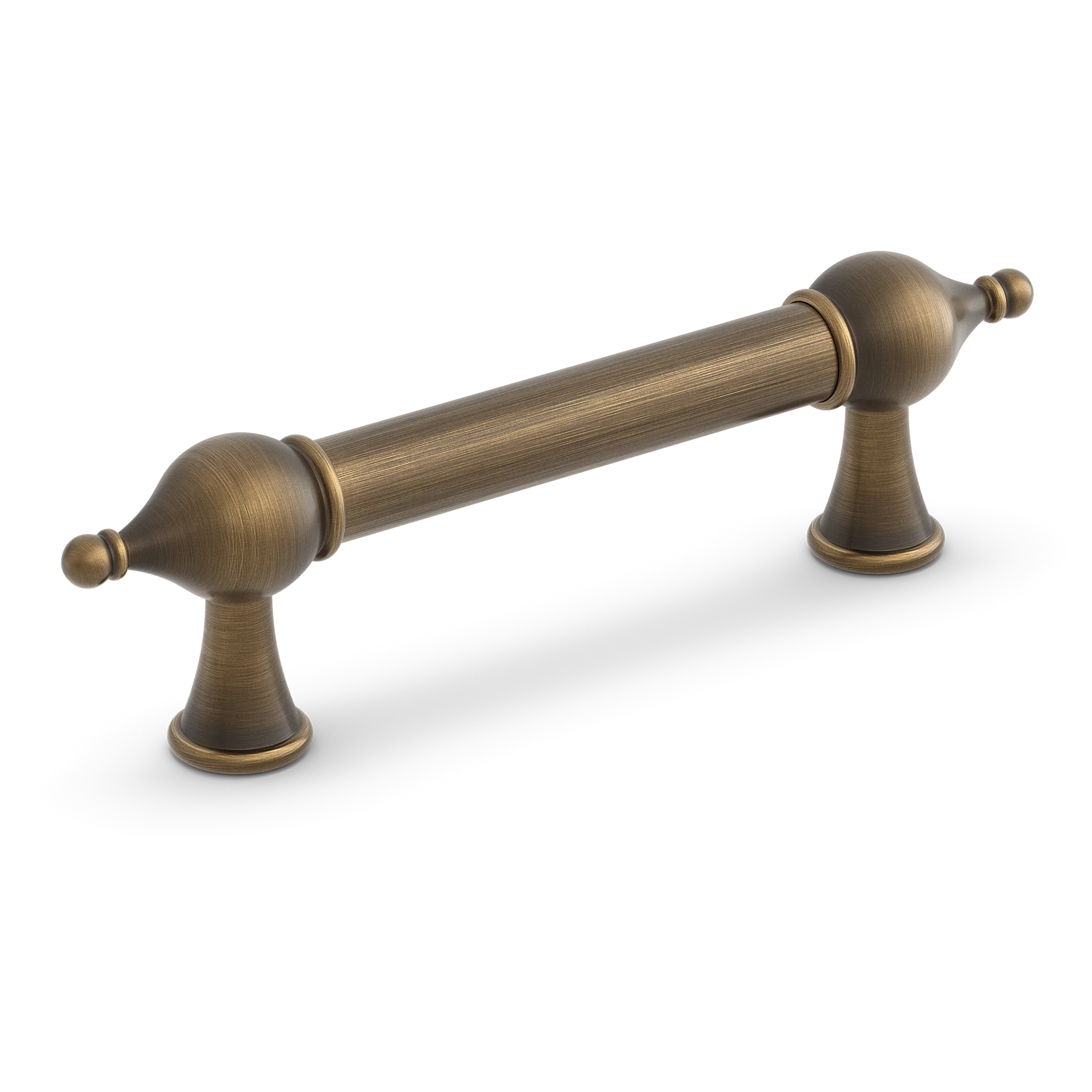 Armac Martin Belgrave Cabinet Handle in 96mm / Satin Antique Satin Lacquered