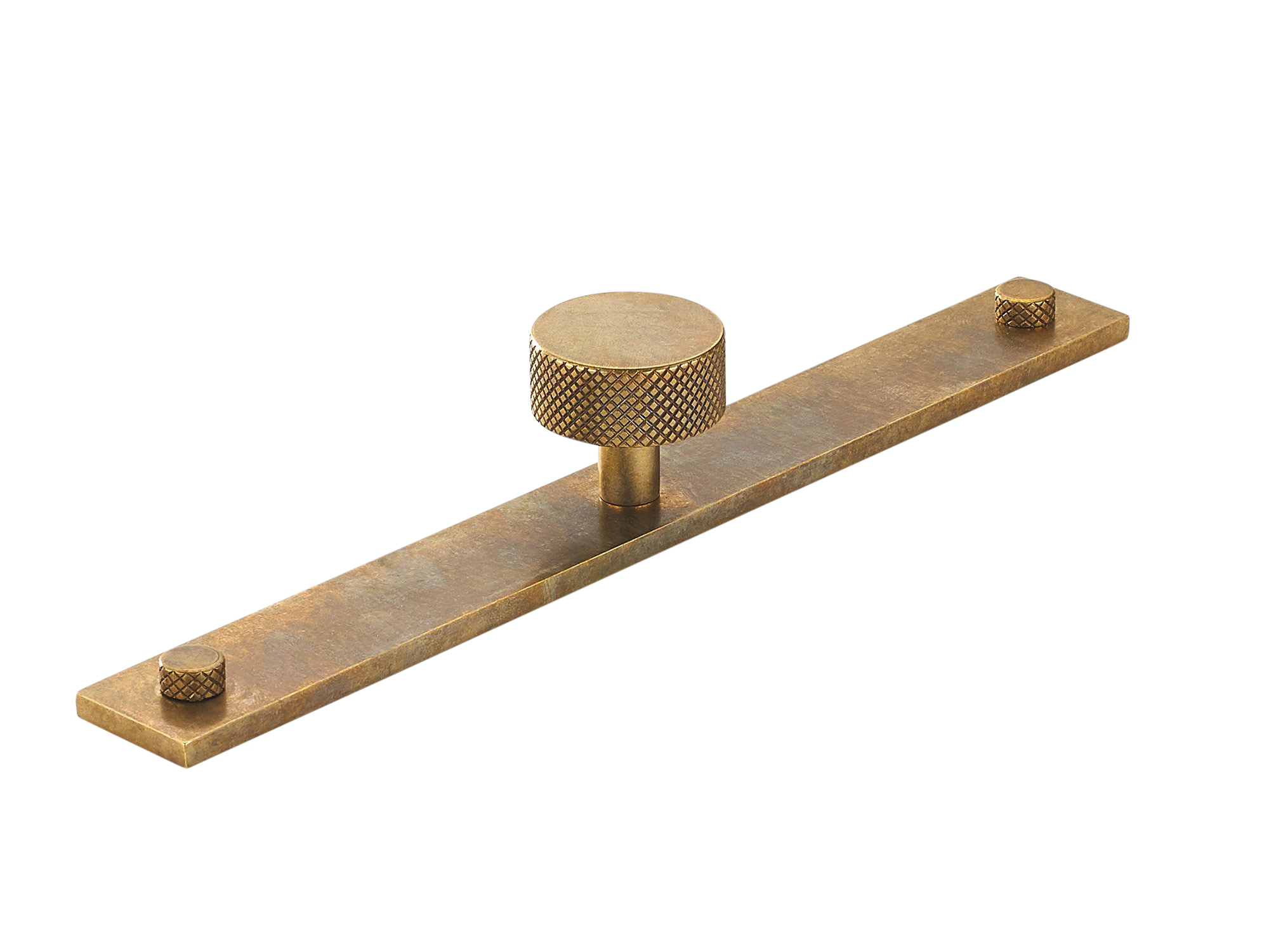 Armac Martin MIX Diamond Knurled Cabinet Knob & Backplate