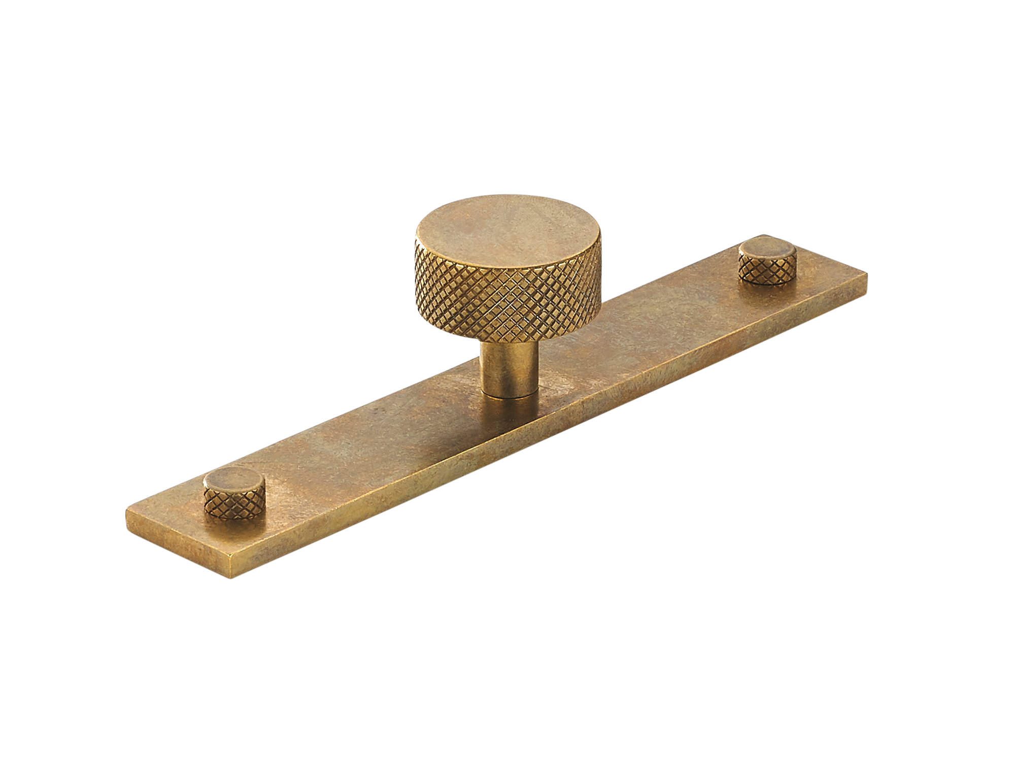 Armac Martin MIX Diamond Knurled Cabinet Knob & Backplate