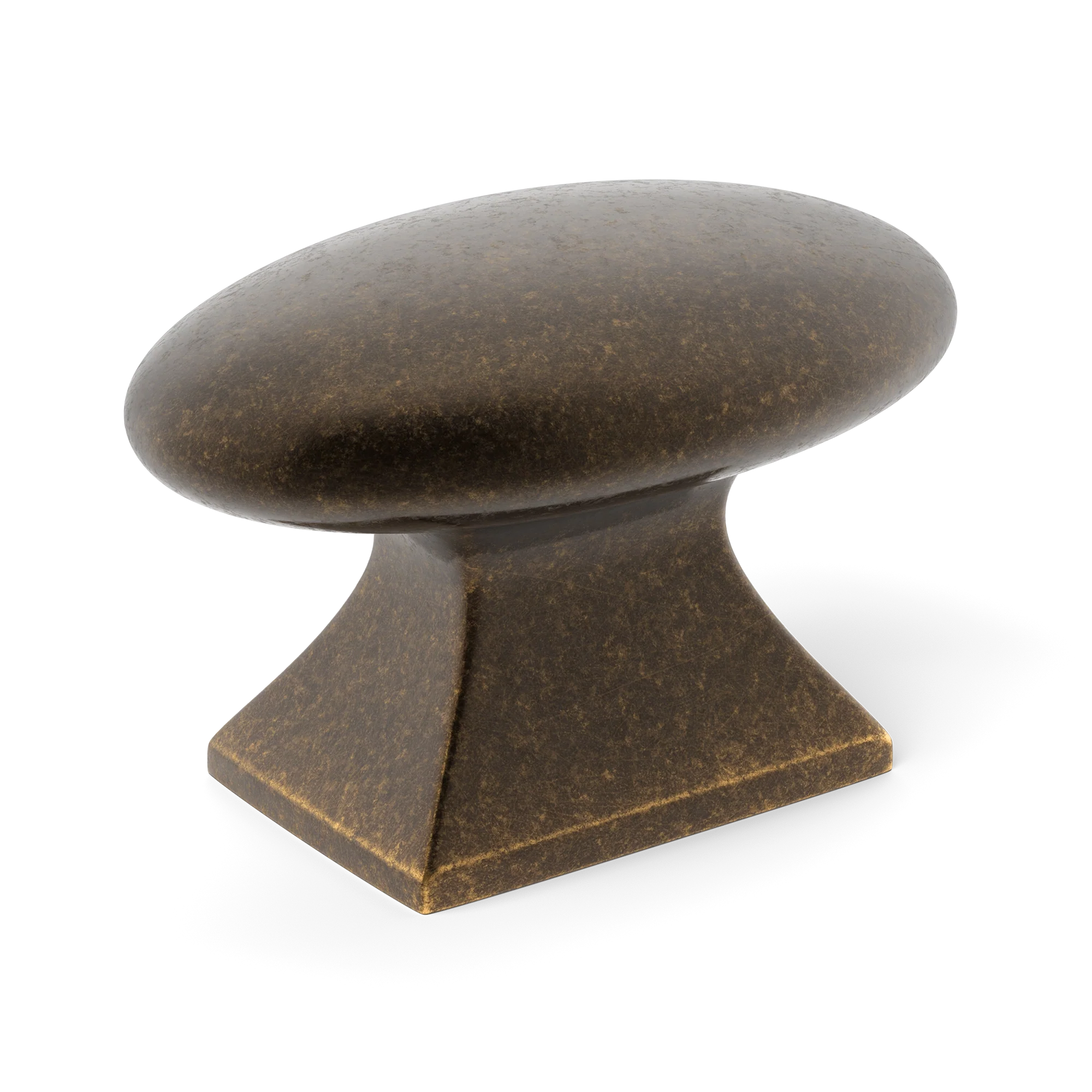 Armac Martin Bournville Cabinet Knob in 35mm / Dark Aged Brass