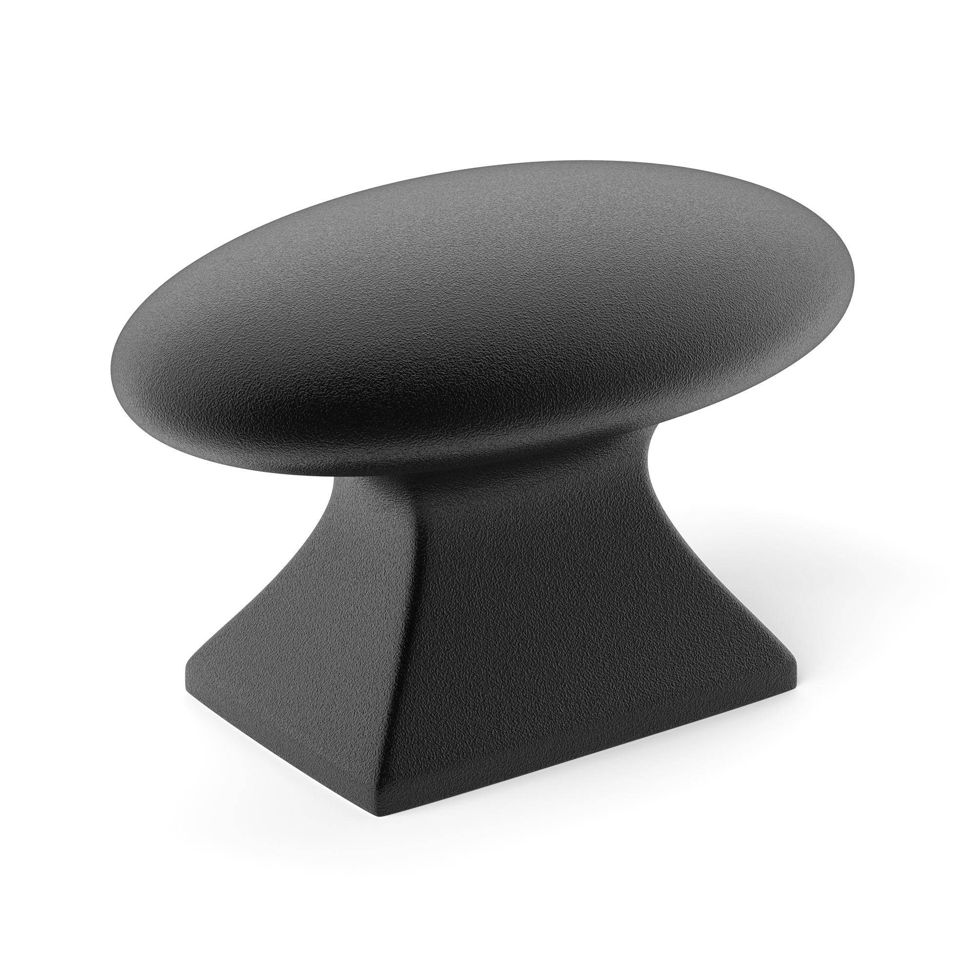 Armac Martin Bournville Cabinet Knob in 35mm / Matt Black Lacquered