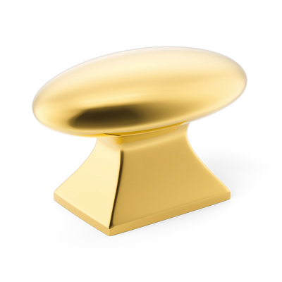 Armac Martin Bournville Cabinet Knob in 35mm / Polished Brass Lacquered