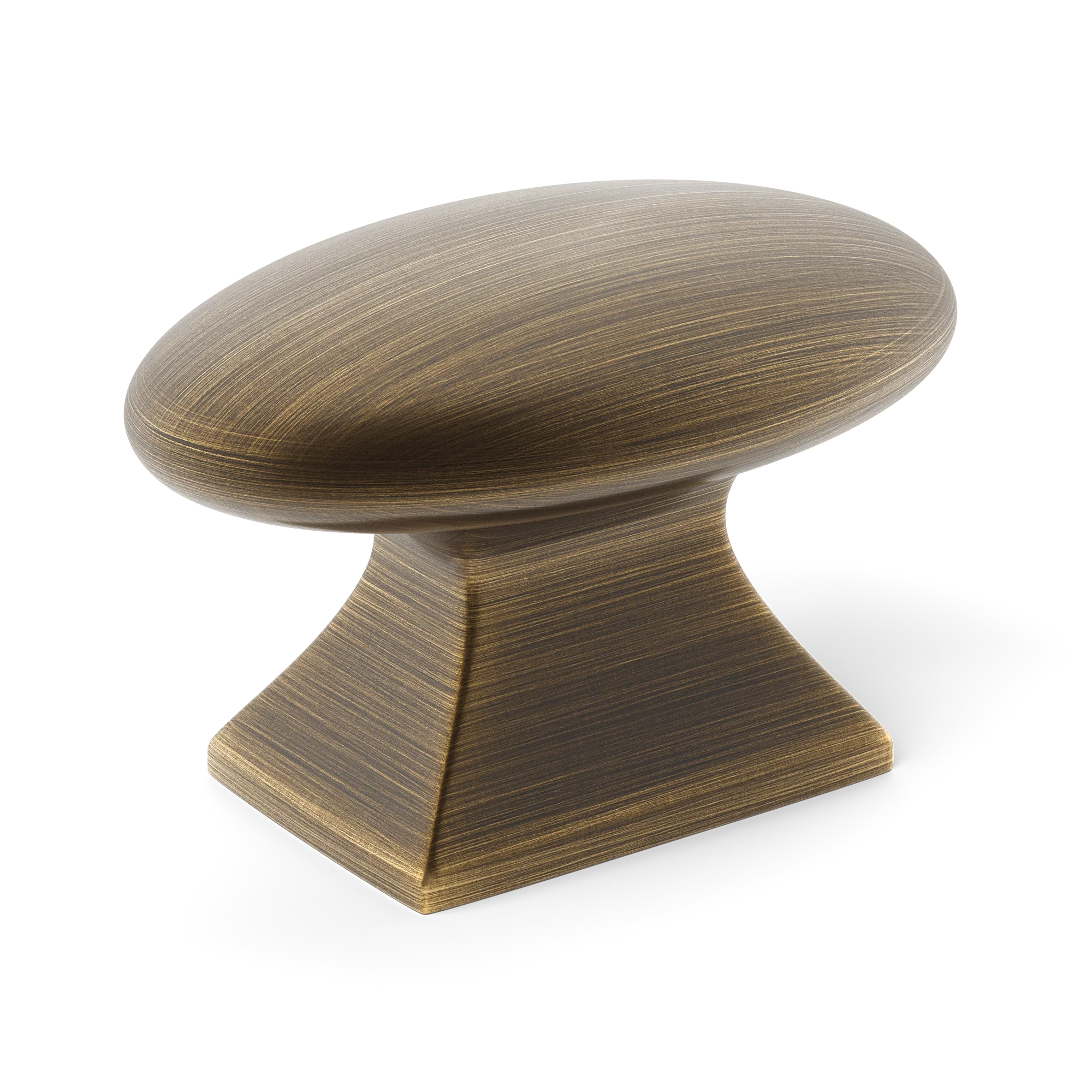 Armac Martin Bournville Cabinet Knob in 35mm / Satin Antique Satin Lacquered