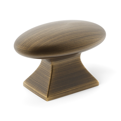 Armac Martin Bournville Cabinet Knob in 35mm / Satin Antique Satin Lacquered