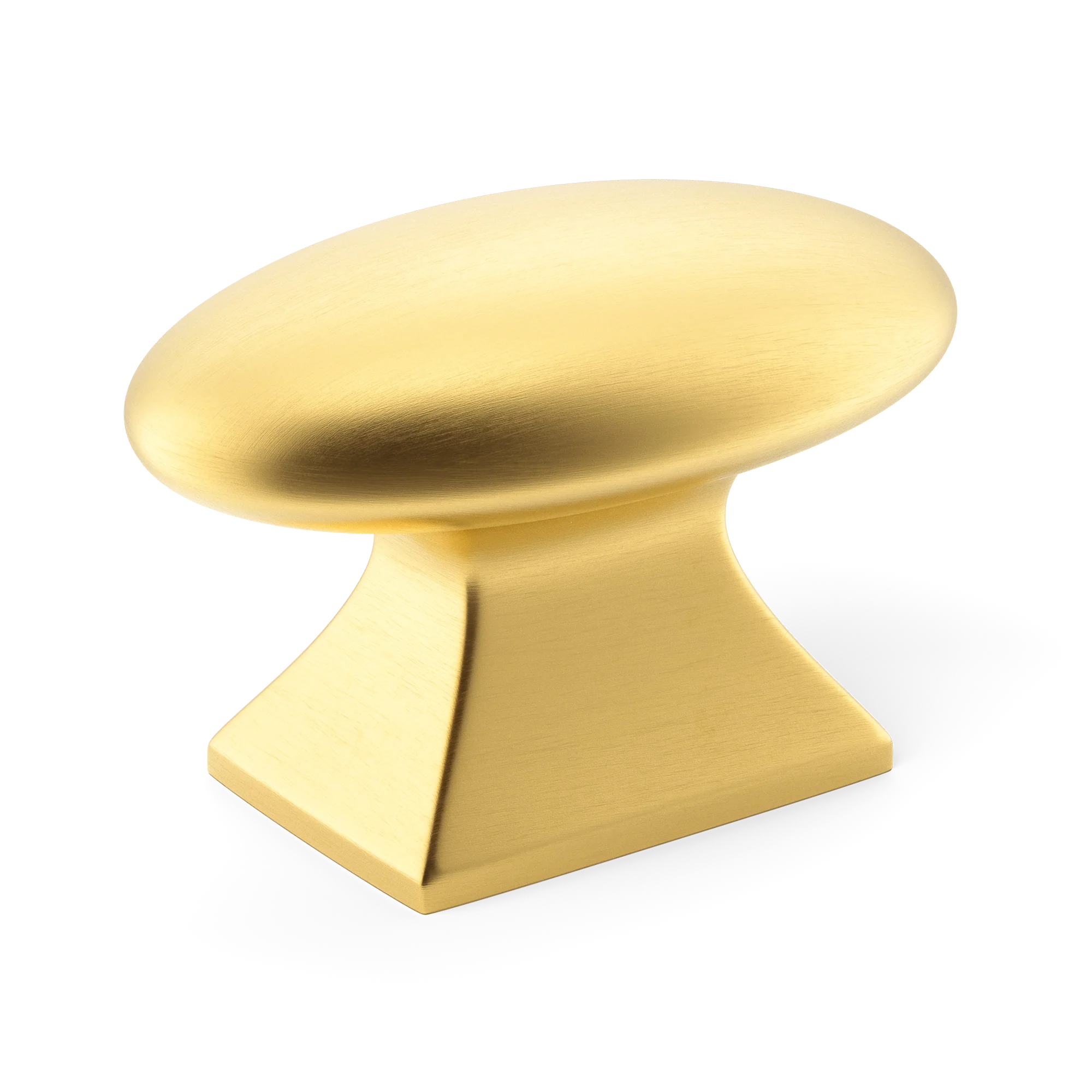 Armac Martin Bournville Cabinet Knob in 35mm / Satin Brass Lacquered