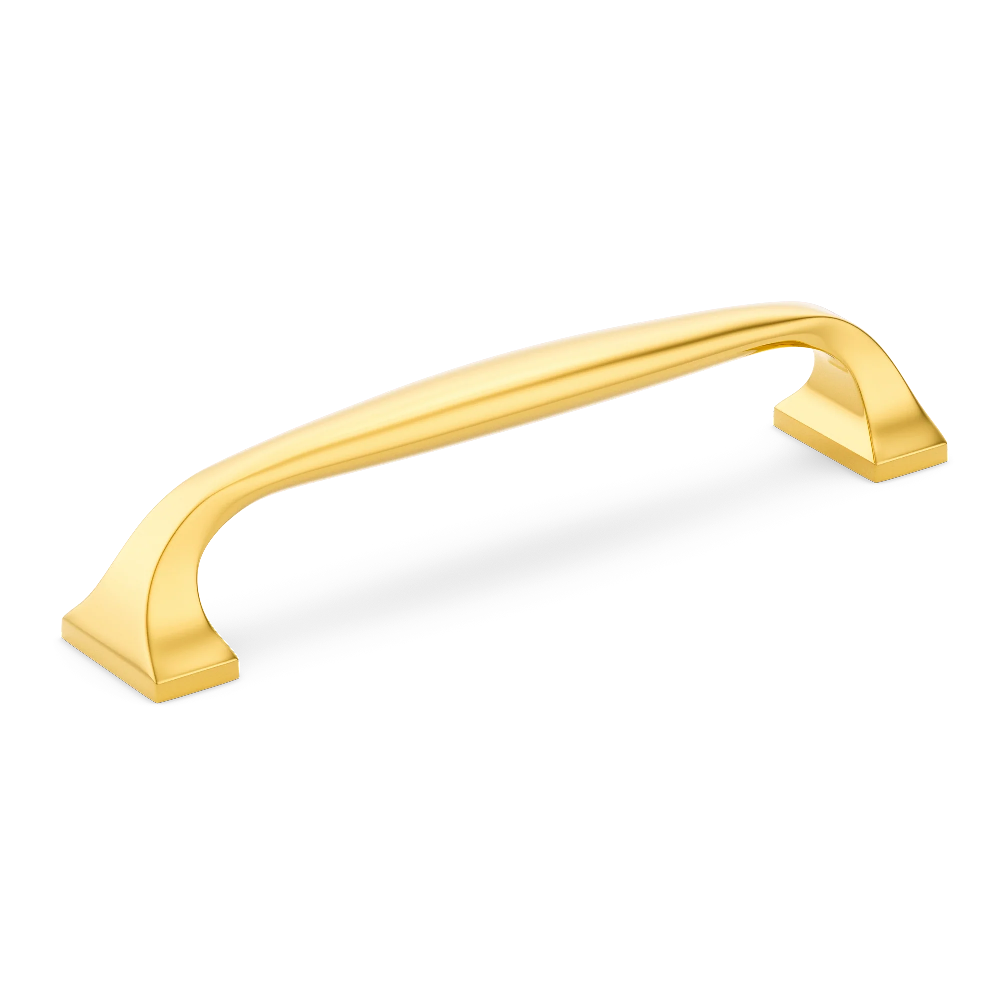 Armac Martin Bournville Cabinet Handle in 86mm / Polished Brass Lacquered