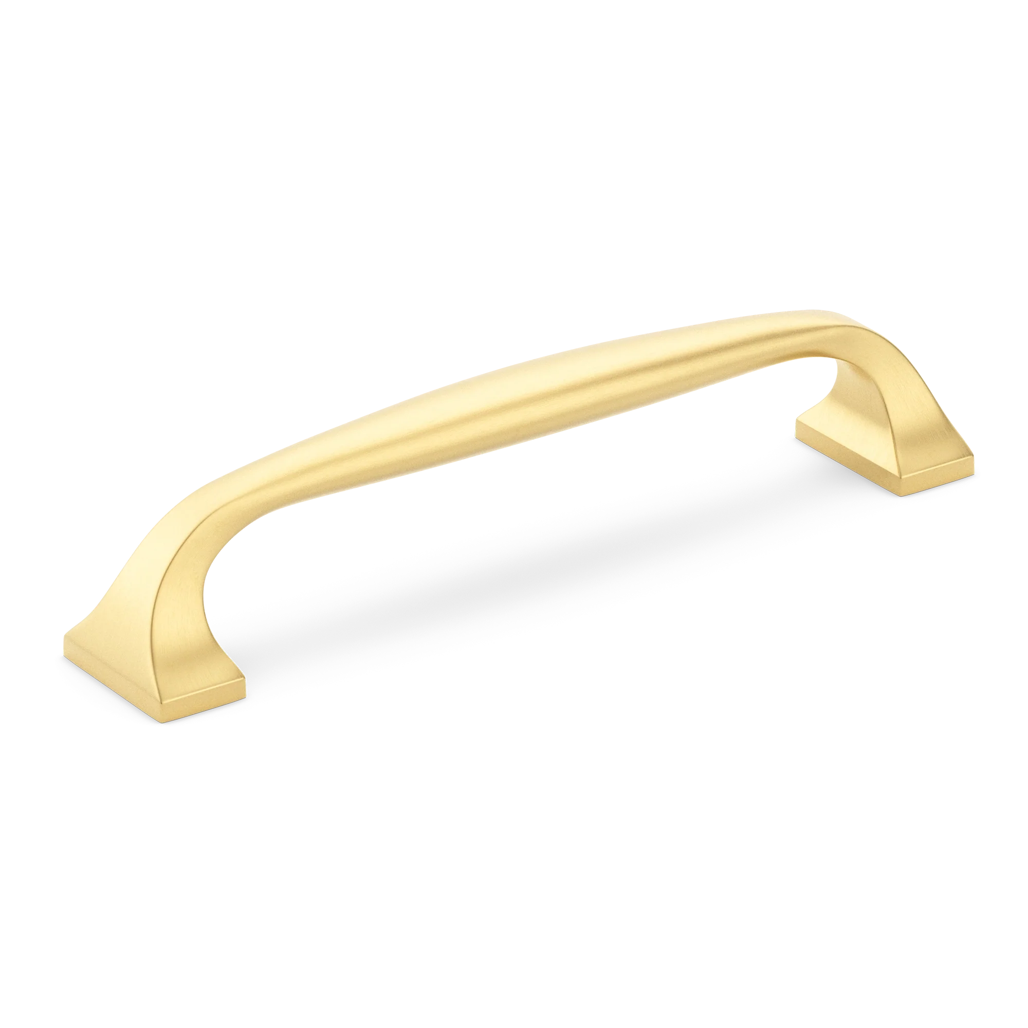Armac Martin Bournville Cabinet Handle in 86mm / Satin Brass Unlacquered