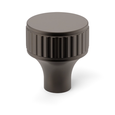 Armac Martin Barwick Ridged Cabinet Knob in 25mm / Dark Bronze