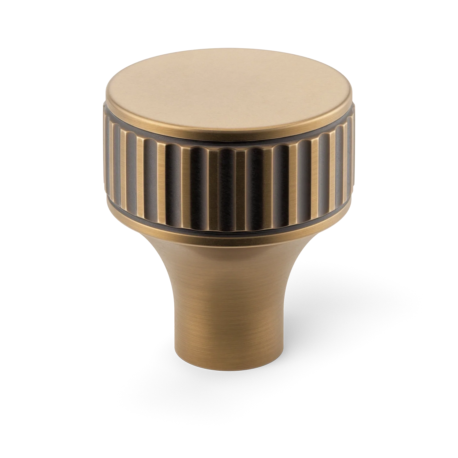 Armac Martin Barwick Ridged Cabinet Knob in 25mm / Fine English Antique