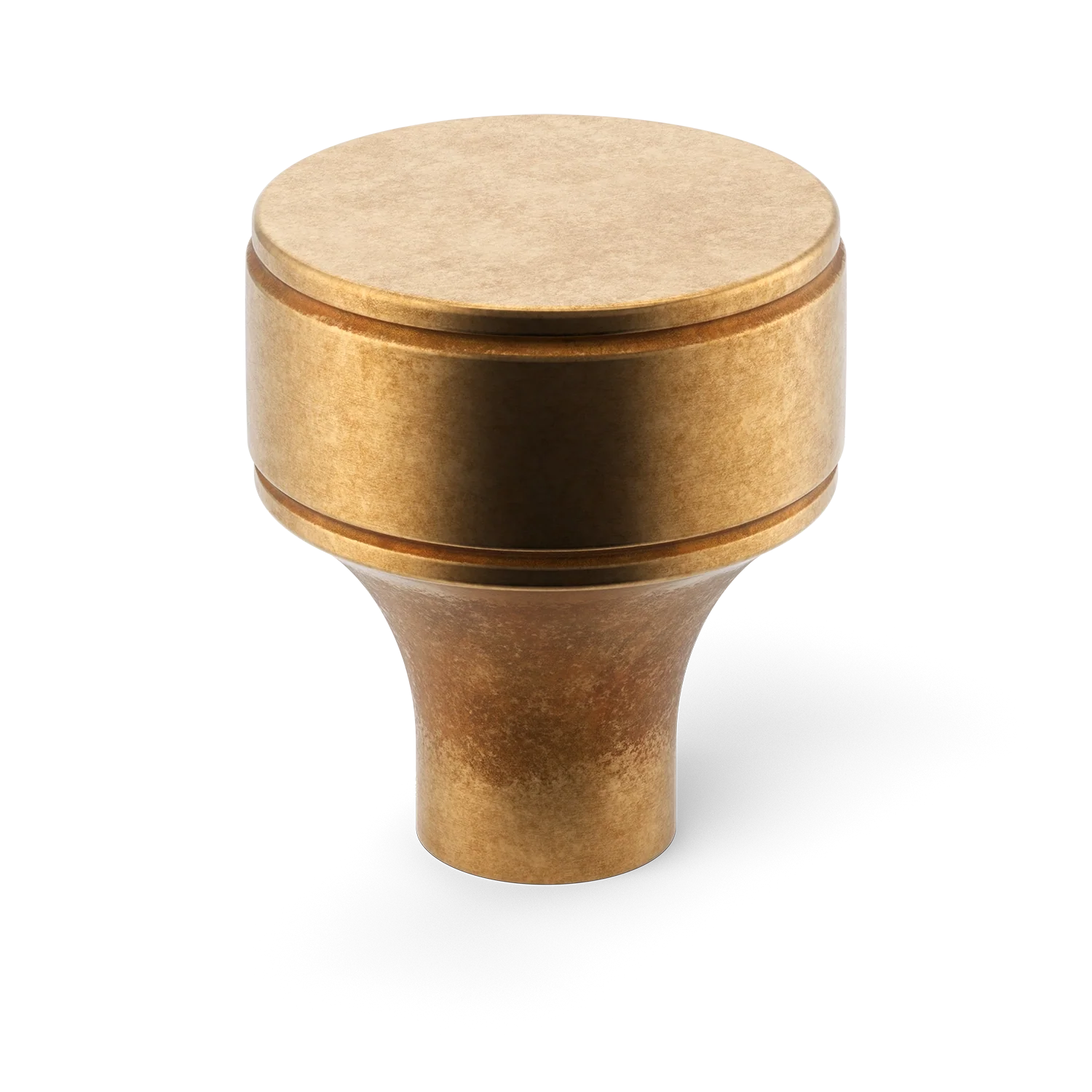 Armac Martin Barwick Plain Cabinet Knob in 25mm / Burnished Brass