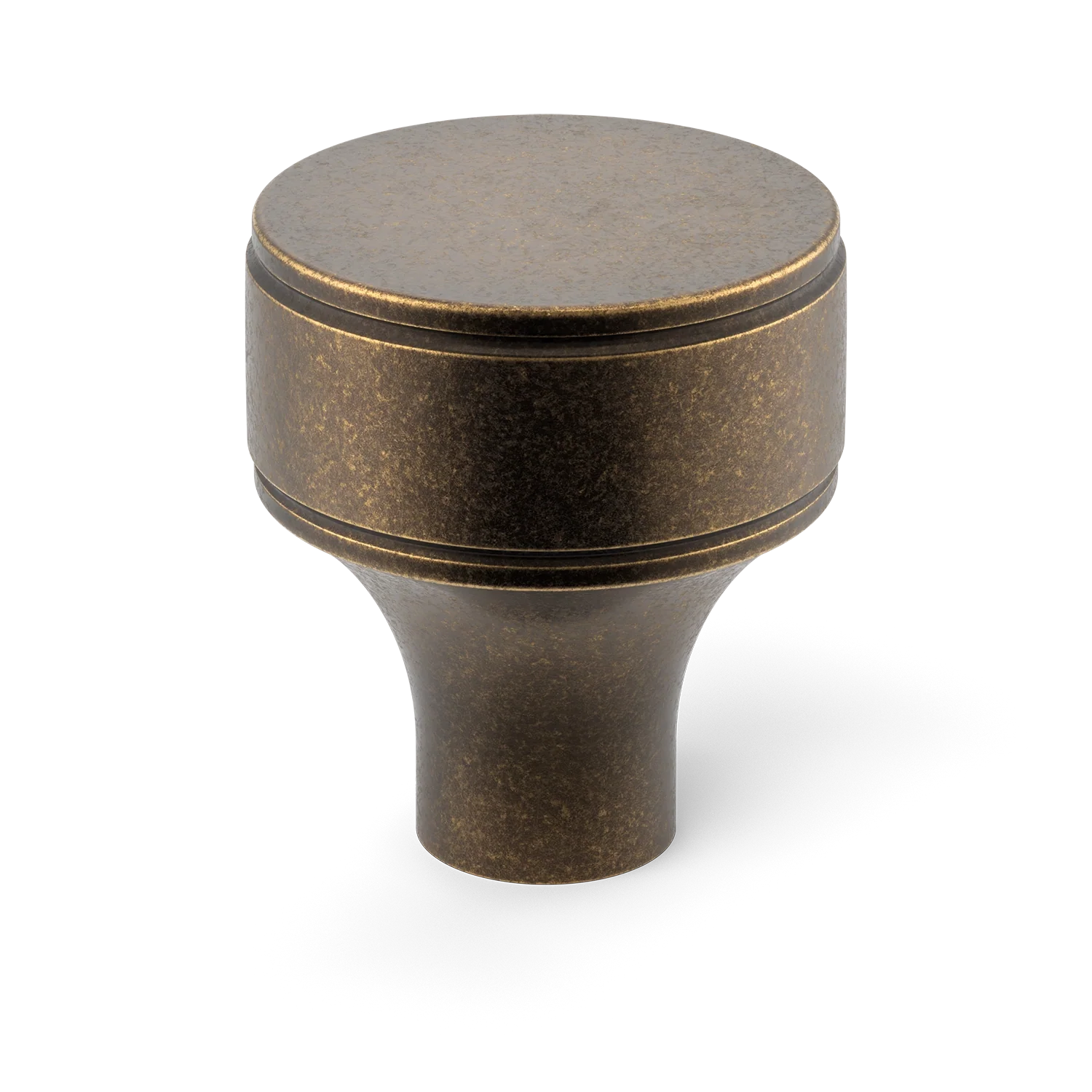 Armac Martin Barwick Plain Cabinet Knob in 25mm / Dark Aged Brass