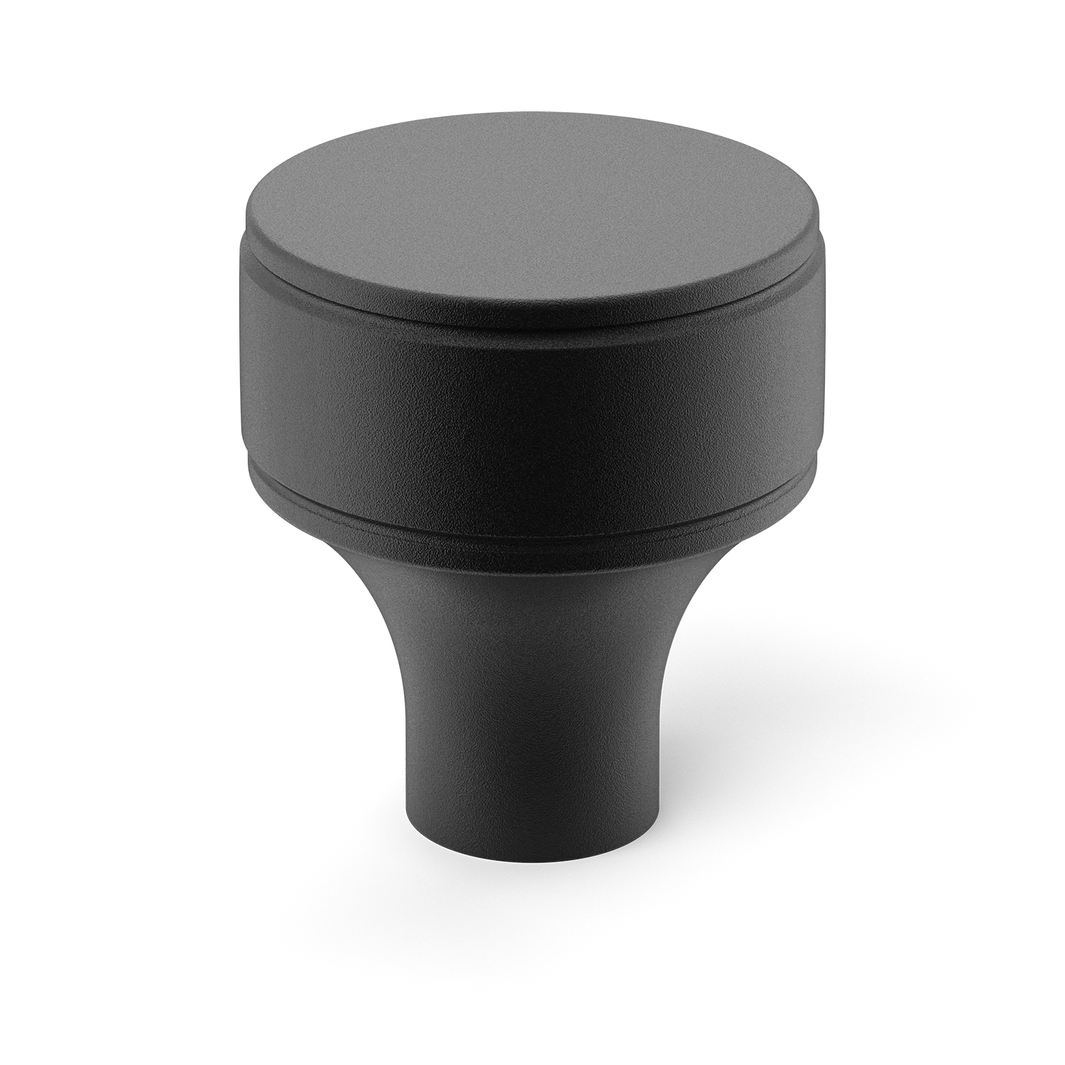 Armac Martin Barwick Plain Cabinet Knob in 25mm / Matt Black Lacquered