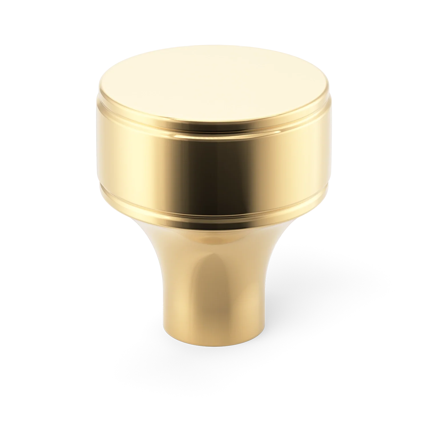 Armac Martin Barwick Plain Cabinet Knob in 25mm / Polished Brass Unlacquered