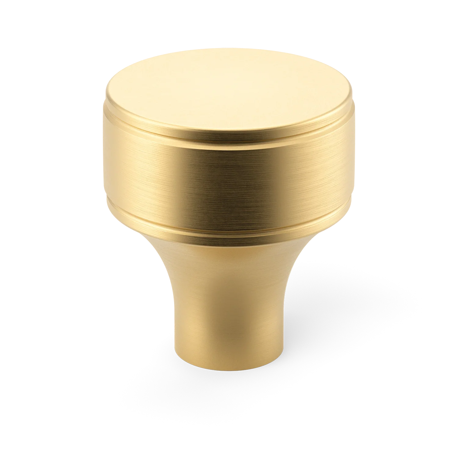 Armac Martin Barwick Plain Cabinet Knob in 25mm / Satin Brass Unlacquered