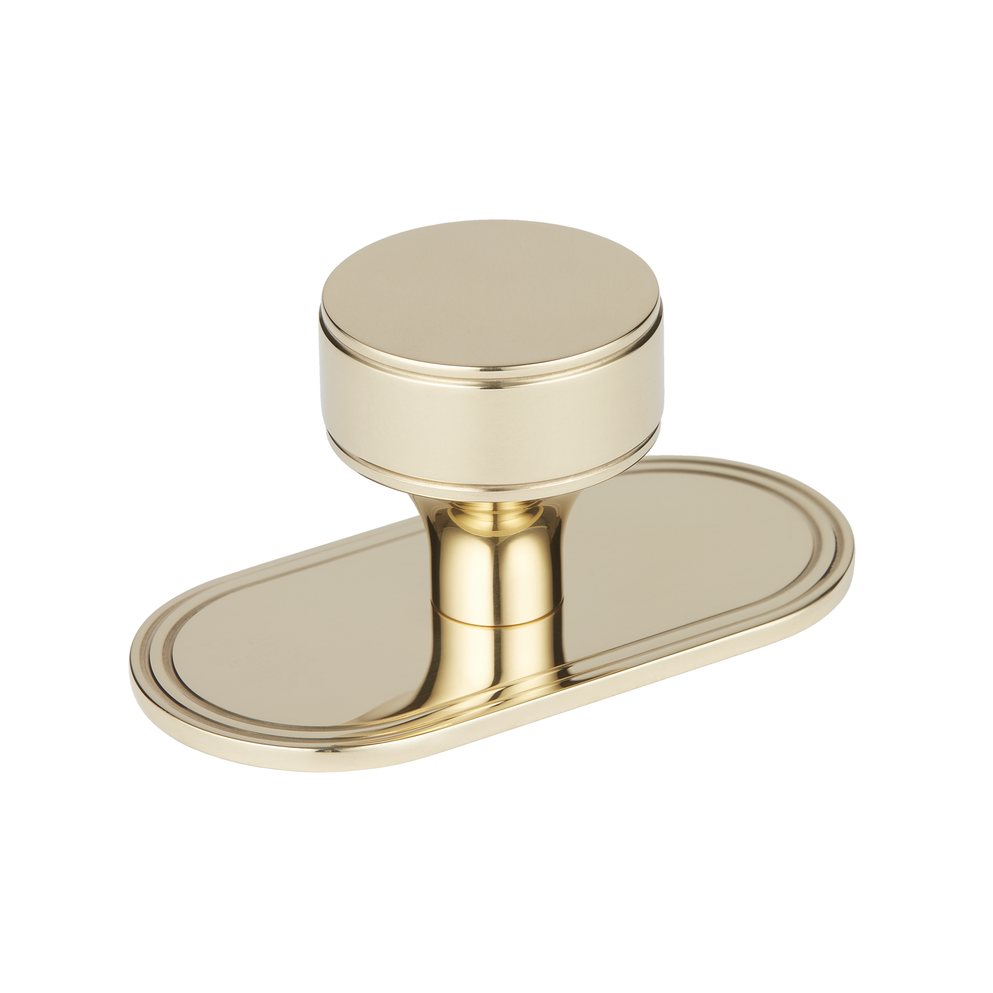 Armac Martin Barwick Plain Cabinet Knob with Backplate