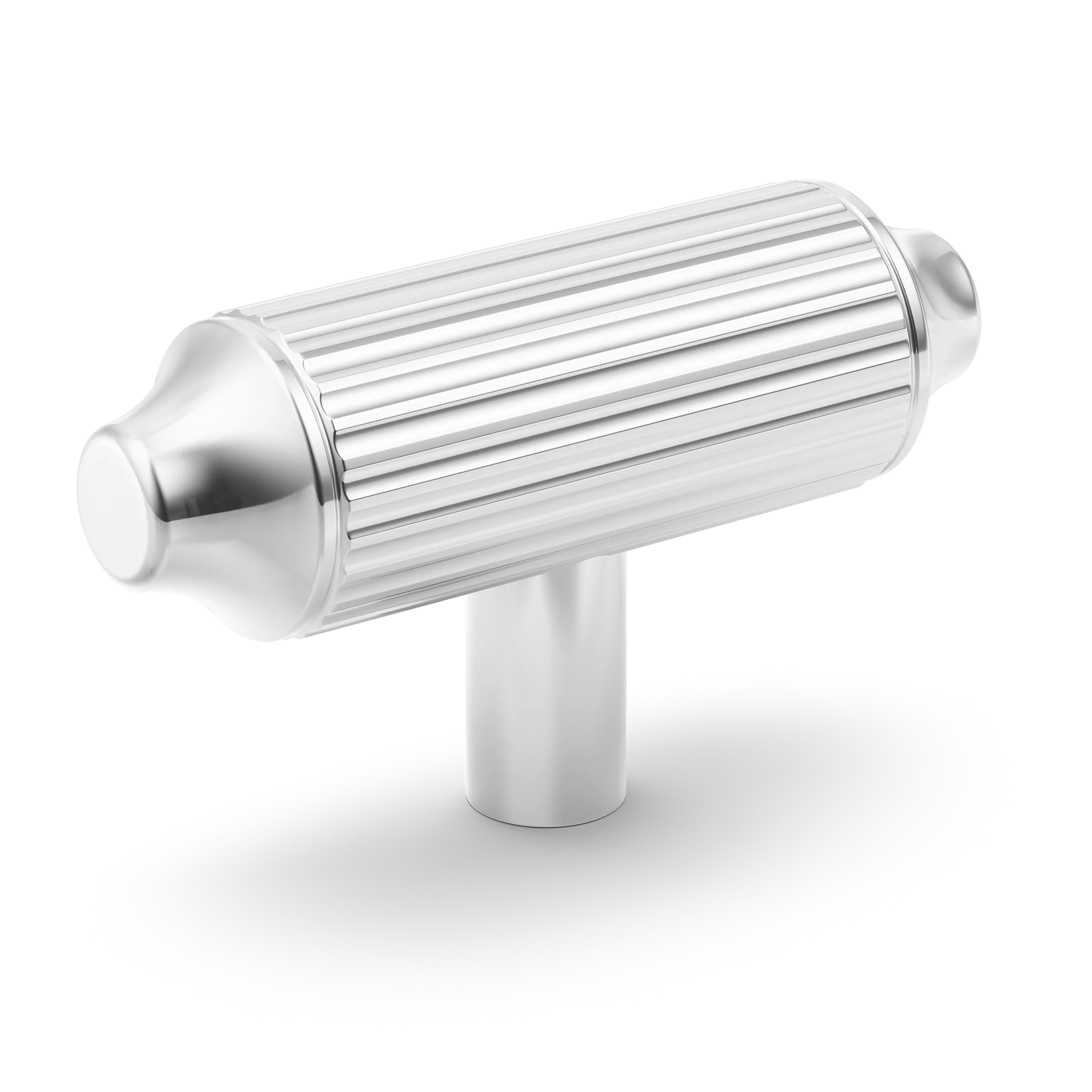 Armac Martin Barwick Ridged T-bar Handle in 79mm / Polished Chrome Plate