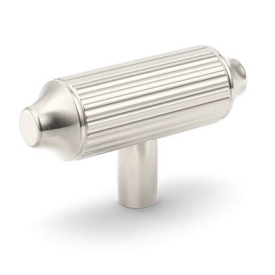Armac Martin Barwick Ridged T-bar Handle in 79mm / Polished Nickel Plate