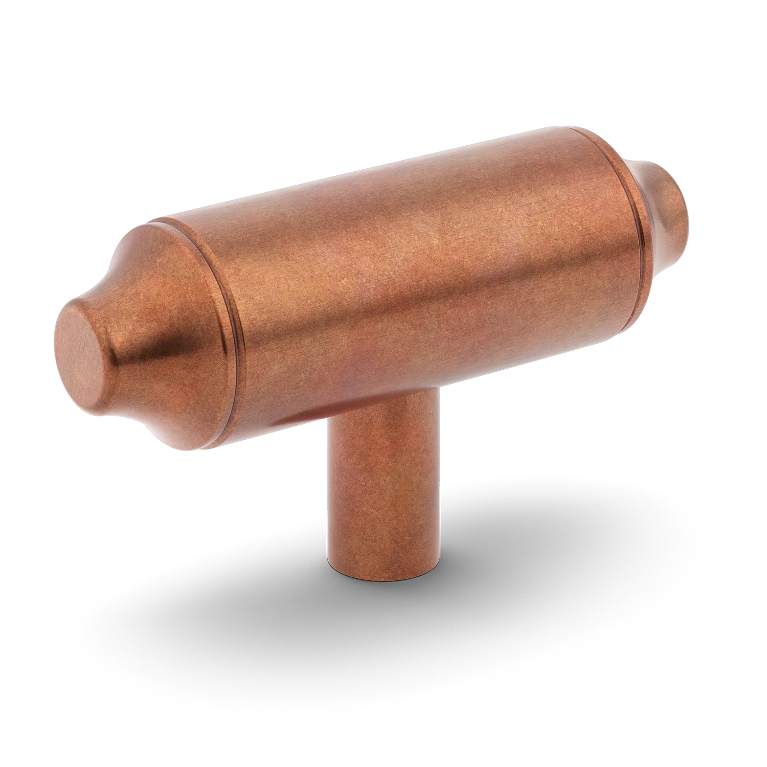 Armac Martin Barwick Plain T-bar Handle in 79mm / Aged Copper