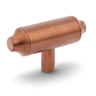 Armac Martin Barwick Plain T-bar Handle in 79mm / Aged Copper