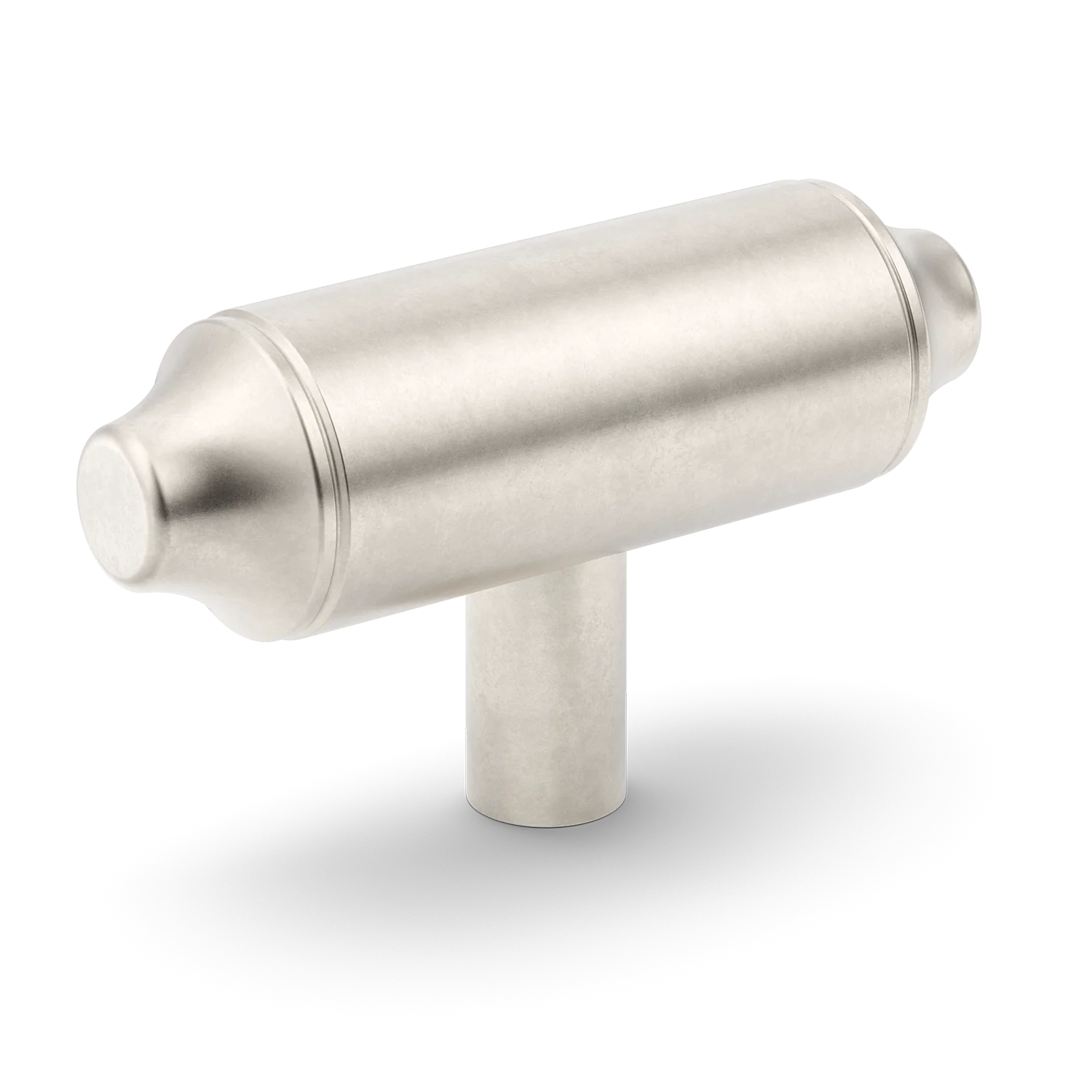 Armac Martin Barwick Plain T-bar Handle in 79mm / Barrelled Nickel Plate