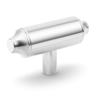 Armac Martin Barwick Plain T-bar Handle in 79mm / Polished Chrome Plate