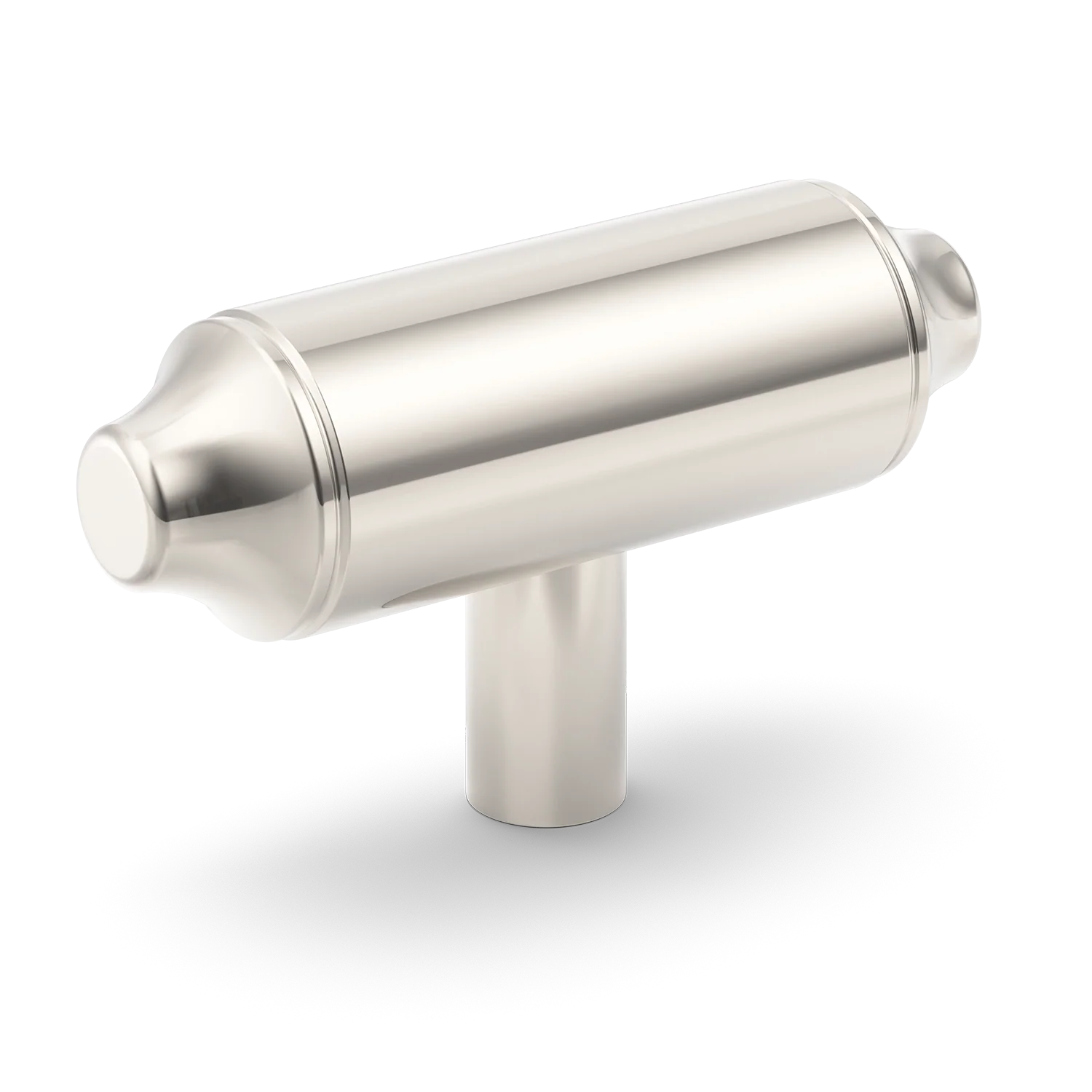 Armac Martin Barwick Plain T-bar Handle in 79mm / Polished Nickel Plate