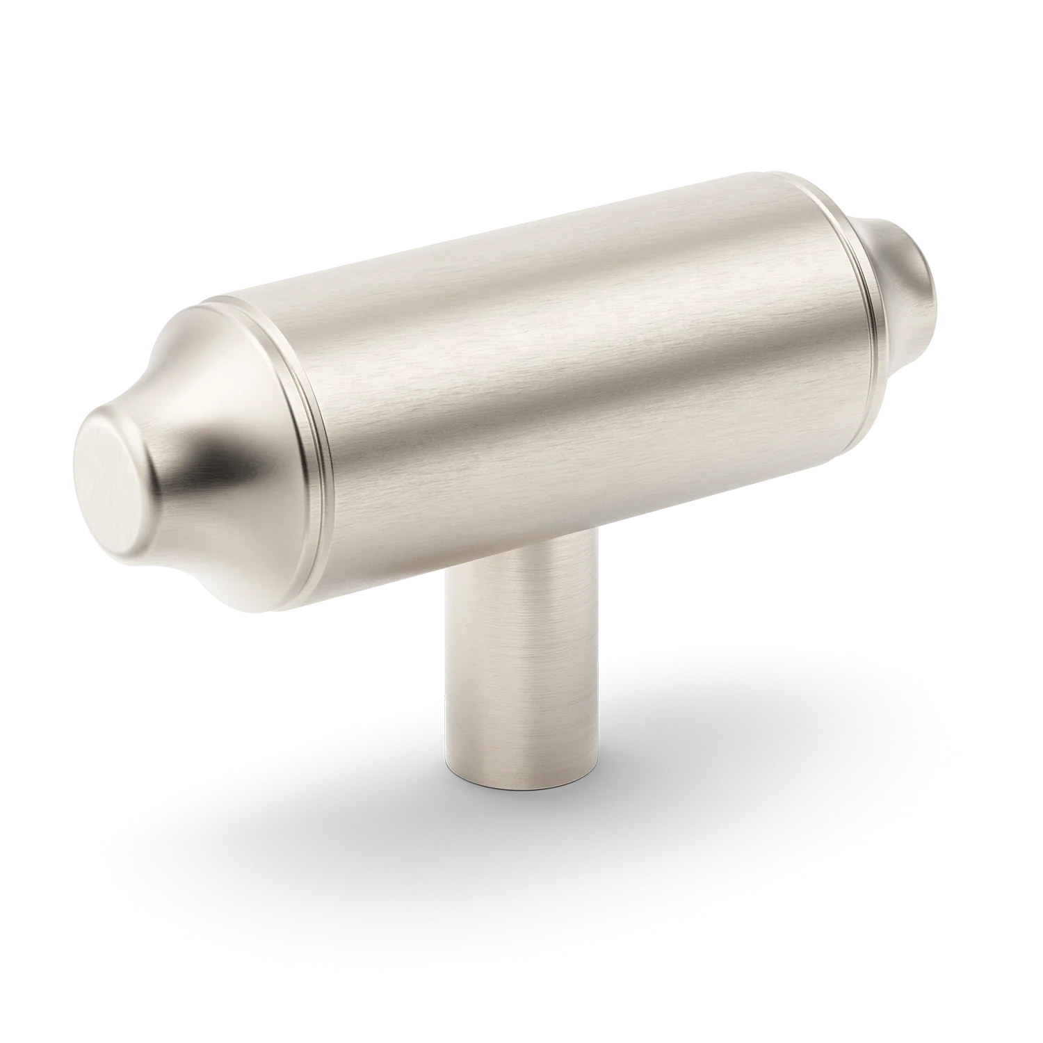 Armac Martin Barwick Plain T-bar Handle in 79mm / Satin Nickel Plate
