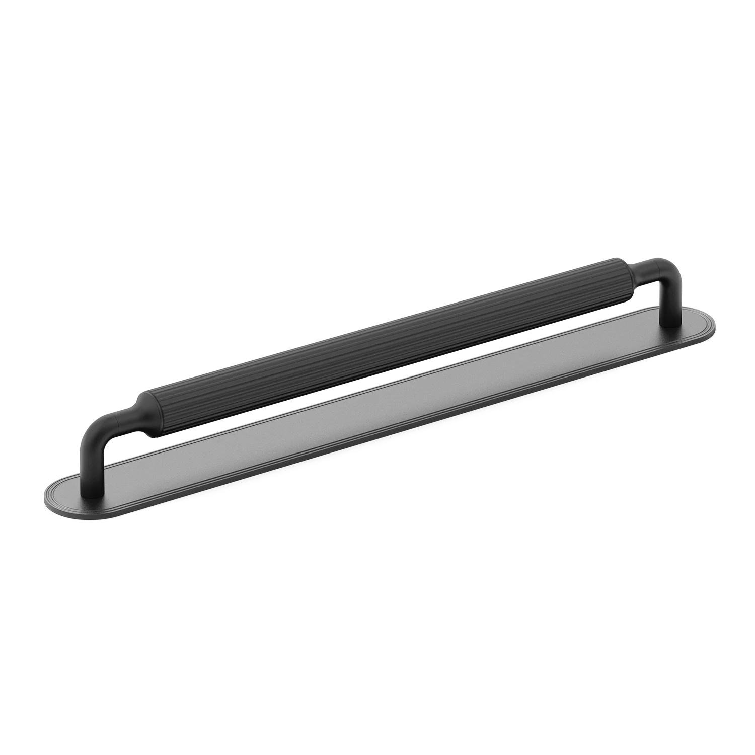 Armac Martin Barwick Ridged Appliance Pull with Backplate