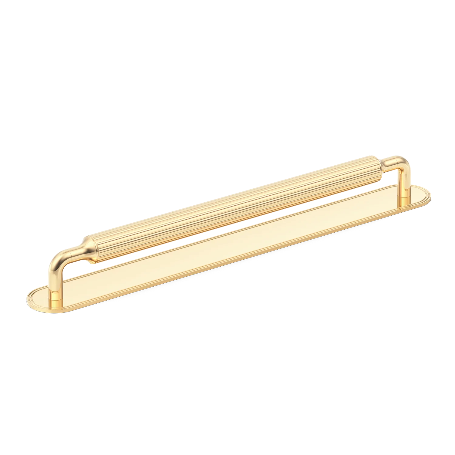 Armac Martin Barwick Ridged Appliance Pull with Backplate