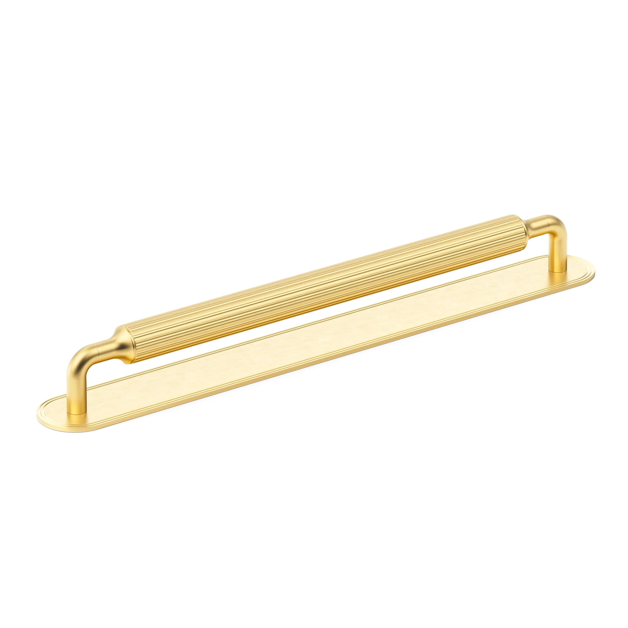 Armac Martin Barwick Ridged Appliance Pull with Backplate