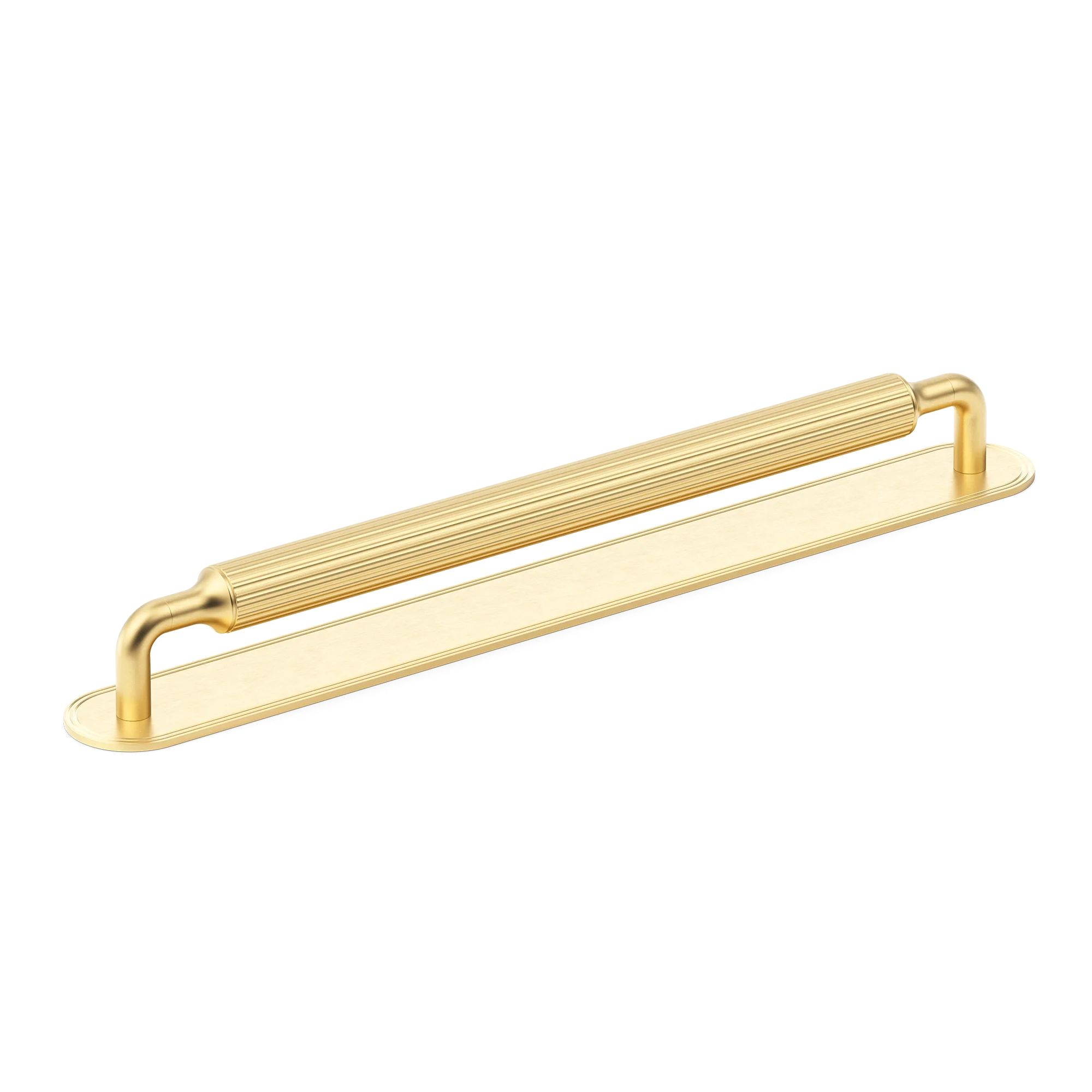 Armac Martin Barwick Ridged Appliance Pull with Backplate