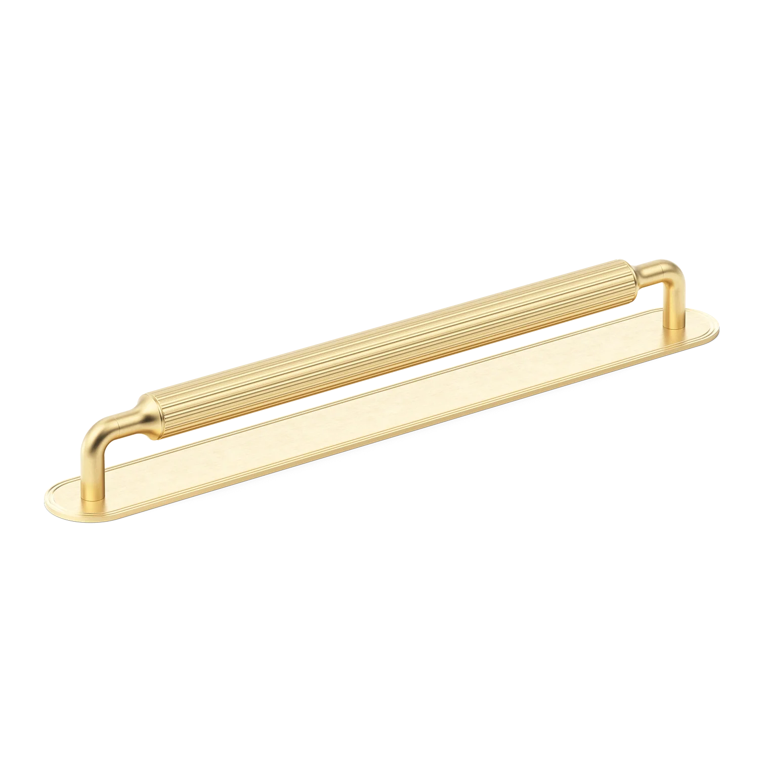 Armac Martin Barwick Ridged Appliance Pull with Backplate