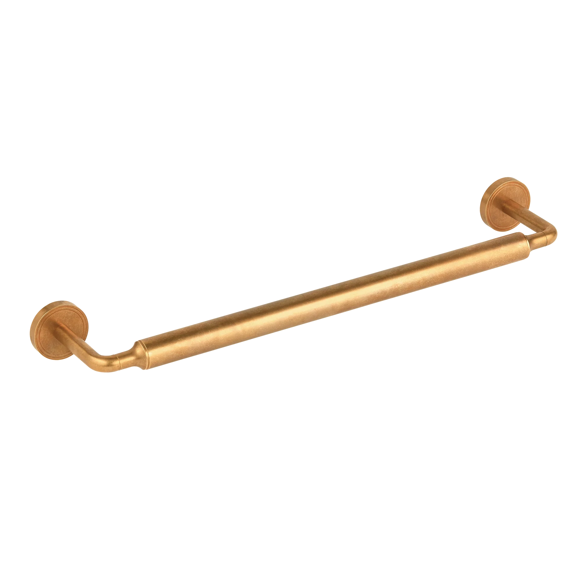 Armac Martin Barwick Plain Bath Towel Rail in 450mm / Polished Brass Unlacquered