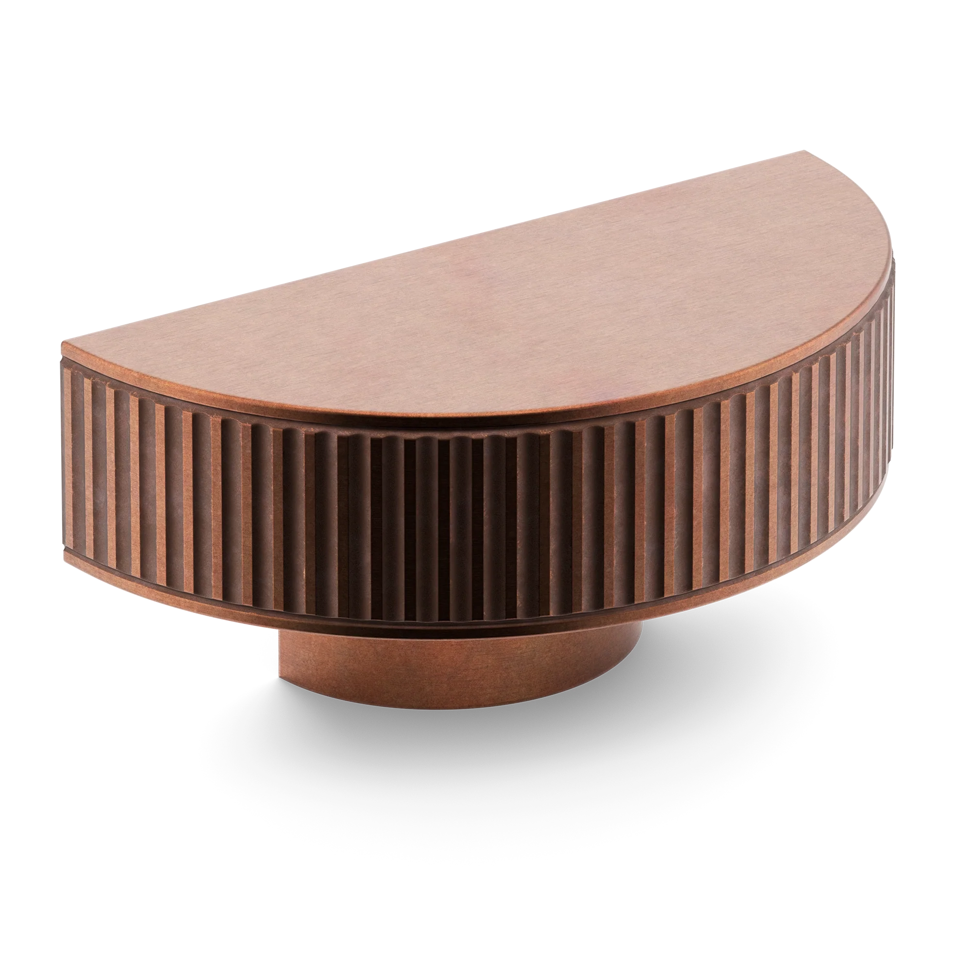 Armac Martin Barwick Ridged D-pull Handle in 100mm / Aged Copper