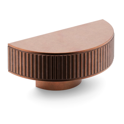 Armac Martin Barwick Ridged D-pull Handle in 100mm / Aged Copper