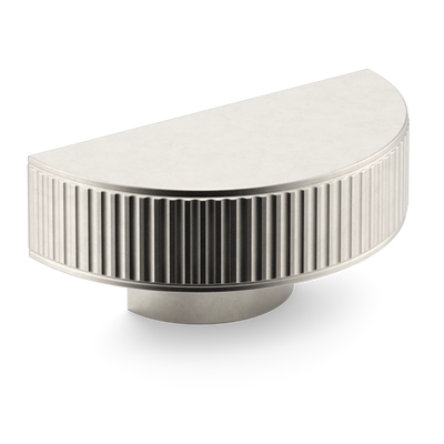 Armac Martin Barwick Ridged D-pull Handle in 100mm / Barrelled Nickel Plate