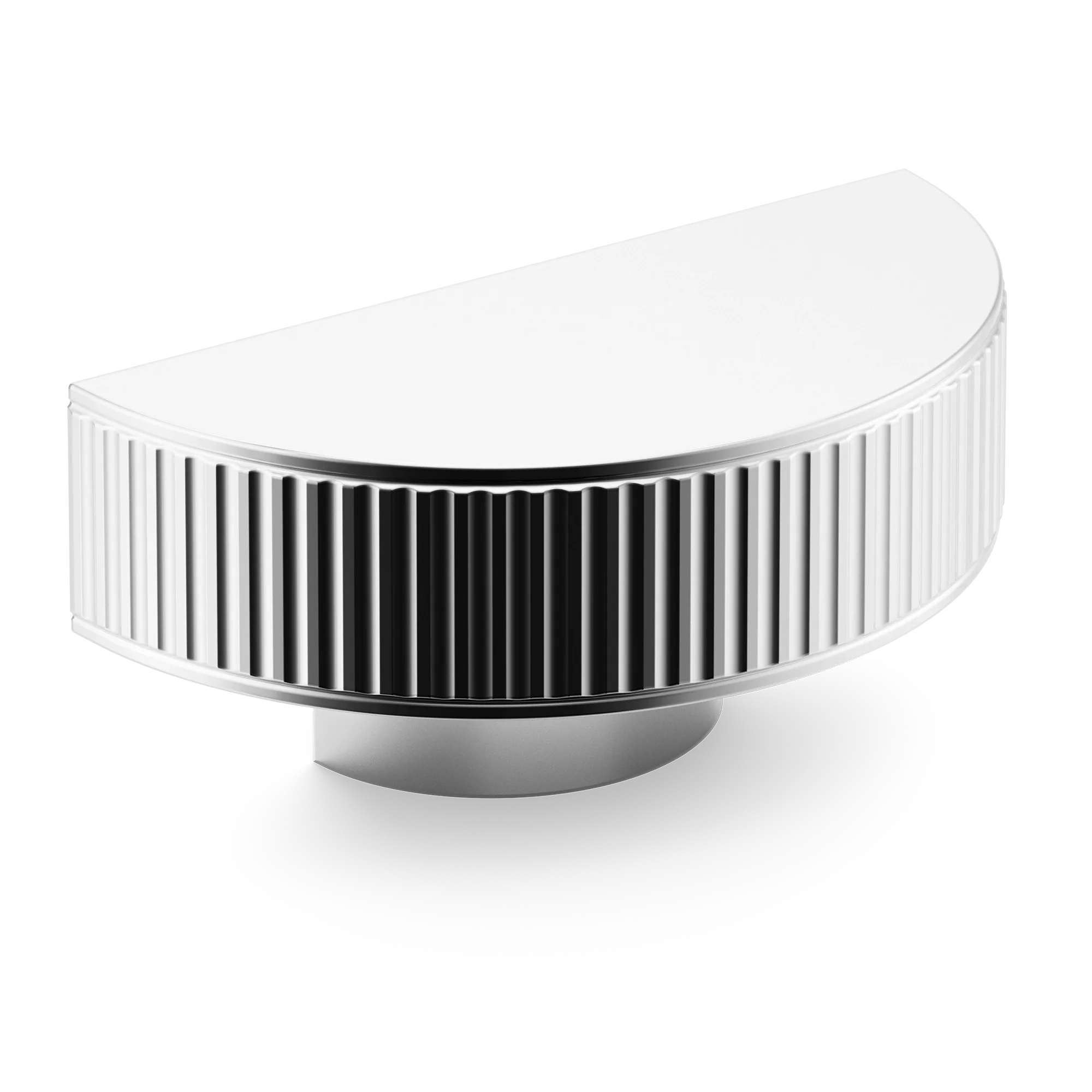 Armac Martin Barwick Ridged D-pull Handle in 100mm / Polished Chrome Plate